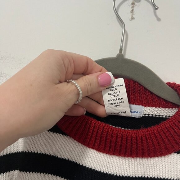 Florence Eiseman Kid's Inchworm Striped Knit Sweater Size 3T - Picture 5 of 6